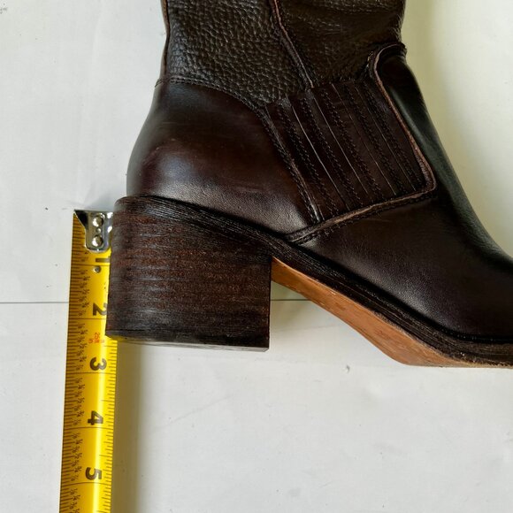 Donald J. Pliner Brown Heeled Boots - Picture 8 of 11